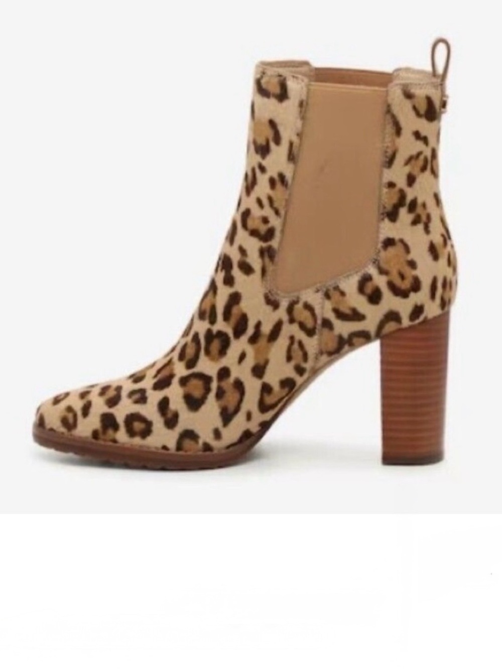 Ralph Lauren Women’s Leopard Print Chelsea Ankle Boots, 6.5